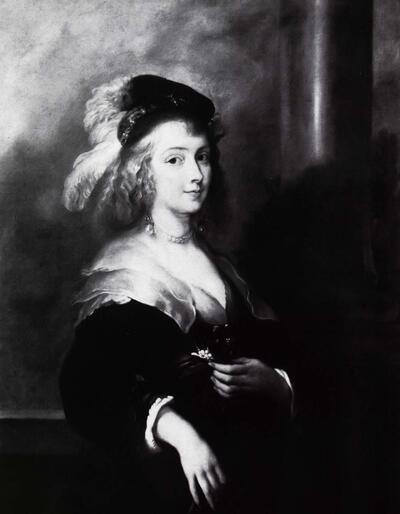 Anoniem, traditioneel toegeschreven aan Jan van Boeckhorst (1605-1663). Het portret van Helena Fourment. Rubenshuis