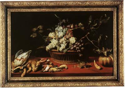 Frans Snyders (1579-1657), Stilleven met wild en fruitkorf. Rubenshuis