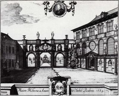 Jacob Harrewijn (ca. 1640-na 1732) naar Jacob van Croes (werkzaam tijdens de tweede helft van de 17e eeuw en het begin van de 18e eeuw). Het Rubenshuis.
