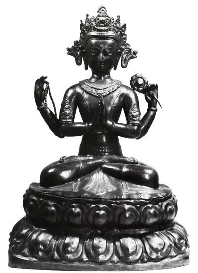 23. Sadaksari-Avalokitesvara, Bengalen. Etnografisch Museum Antwerpen
