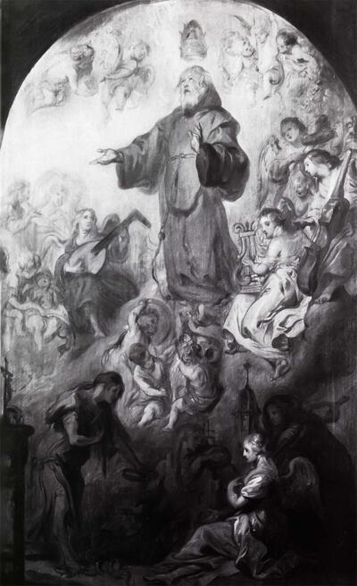 Theodoor van Thulden (1606-1669), De apotheose van Sint-Fransiscus a Paulo. Rubenshuis
