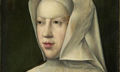 Bernard van Orley, Portret van Margareta van Oostenrijk, na 1518, olieverf op paneel, 37,1 x 27,5 cm