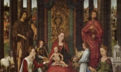 Hans Memling Het mystiek huwelijk van de H. Catharina