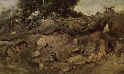 Jean-Baptiste Corot, Steengroeve te Fontainebleau