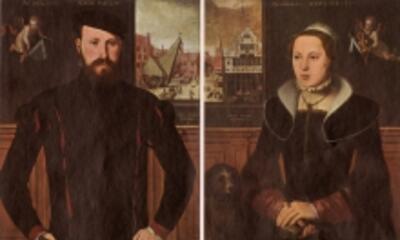 Pieter Pourbus - Portret van Jan Fernaguut en portret van zijn echtgenote
