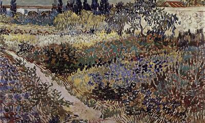 Vincent van Gogh - Tuintje in Arles