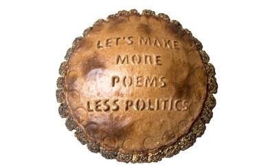 Kunsteditie, ‘Let’s make more poems, less politics’, 2018.