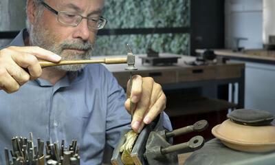 Patrick Storme in zijn atelier