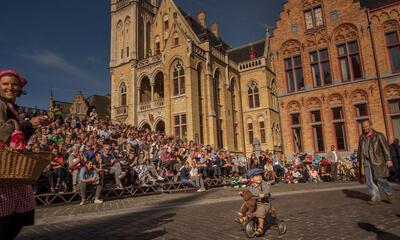 Deze kleine rakker trok tijdens de Hoppestoet in 2017 nog alle aandacht naar zich toe, maar zal dat dit jaar niet kunnen. © Michael Depestele