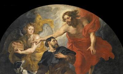 Rubens, De Heilige Rochus door Christus aangesteld tot patroon van de pestlijders, Sint-Martinuskerk Aalst 