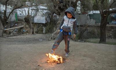Mathieu Pernot, Lesbos, kamp Moria, 2020