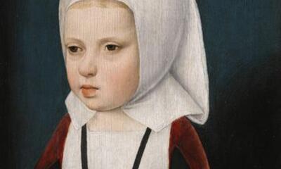 Meester van de Magdalenalegende, Portret van een prinses, wellicht Aartshertogin Isabella, Olieverf op paneel. Privéverzameling.