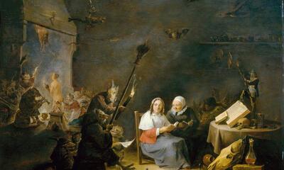 Bruegel, David Teniers II, Vertrek naar de sabbat, AKADEMIE DER BILDENDEN KÜNSTE, GEMÄLDEGALERIE, WENEN