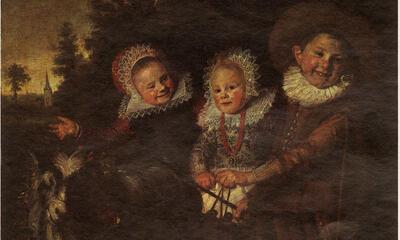 Frans Hals, De Bokkenwagen, Olieverf op doek,