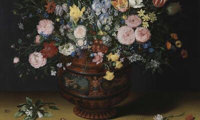 Jan Brueghel, de Fluwelen, Bloemen in vaas,