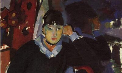 Rik Wouters, Zittende Vrouw, Olieverf op doek, 