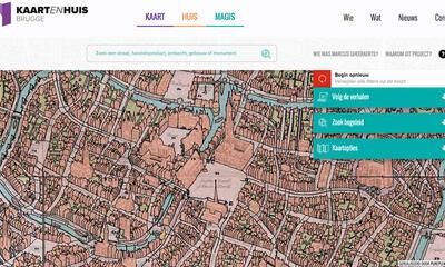 Tijdreizen door geografische erfgoed, kaartenhuisbrugge.be