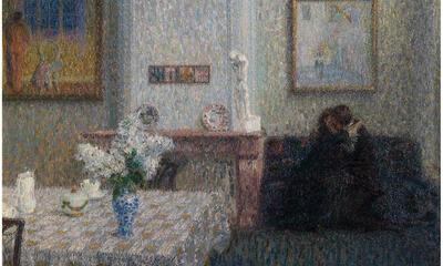 Anton Korteweg Léon De Smet, Interieur, 1911, olieverf op doek, Museum voor Schone Kunsten Gent, Lukas-Art in Flanders