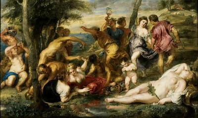 Peter Paul Rubens, Bacchanaal op Andros, [zd], olieverf op doek