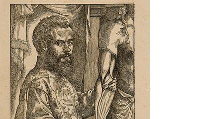 Portret van Andreas Vesalius, De Humani Corporis Fabrica, Basel, 1543