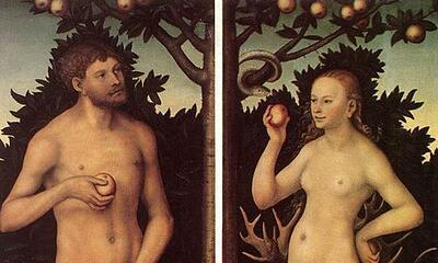 Lucas Cranach de Oude,  Adam en Eva