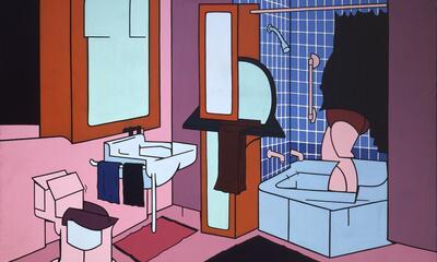 Valerio Adami, Hotel Chelsea Bathroom, 1968 