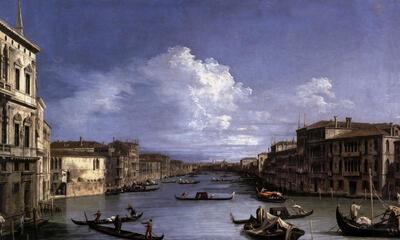 Giovanni Antonio Canaletto, Il Canal Grande da Palazzo albi, Bergamo,