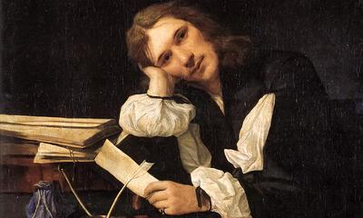 Michiel Sweerts, Portret van een jongeman (Zelfportret), Hermitage