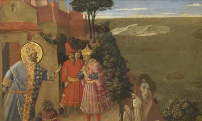 Fra Angelico, Sint-Romuald ontzegt keizer Otto III de toegang tot de kerk