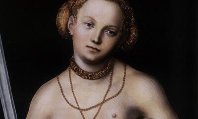 Lucas Cranach de Oude, Een vrouwelijke personificatie van Justitia, 1537