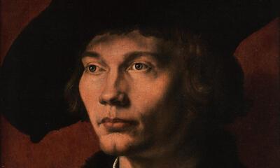 Albrecht Dürer, Portret van Bernhart van Resten, olieverf op paneel (eik), Vlaamse Primitieven,