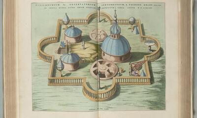 KNAL Het observatorium van Tycho Brahe in: Johannes Blaeu, Atlas Maior