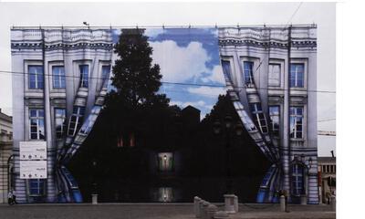 Musée Magritte Museum, Het decoratiezeil, geïnspireerd op L' Empire des lumières (Het rijk der lichten), 2008