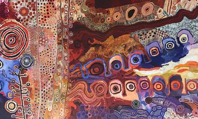 Women’s Law alive in our Country Aboriginal kunst