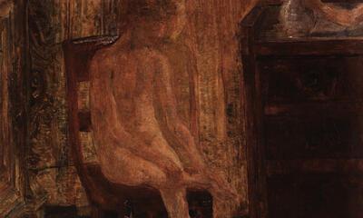 James Ensor, Kinderen aan het ochtendtoilet, 1886, olieverf op doek,