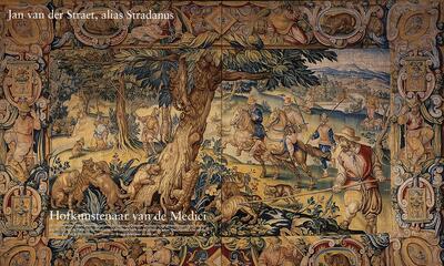 jacht op wilde katten, wandtapijt naar een ontwerp van Johannes Stradanus, Jan van der Straet,