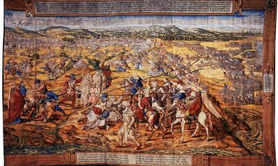 De inname van Tunis (Brussel, 1554), reeks De verovering van Tunis, wandtapijt,