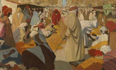 Henri Evenepoel "Sinaasappelmarkt te Blida" (1898)