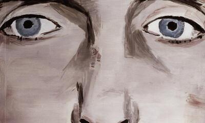 Schilderkunst in Vlaanderen na 1980, Luc Tuymans, Der Diagnostische Bliek, 1992, olieverf op doek,
