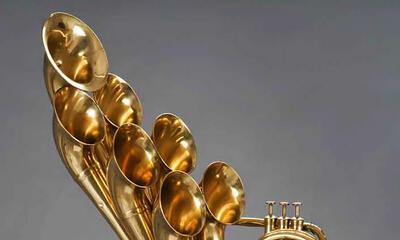 Trombone met zes onafhankelijke ventielen en zeven bekers, Adolphe Sax, Parijs, 1876