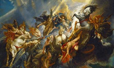 Peter Paul Rubens, De val van Phaëton, 1604-1605, olieverf op doek,