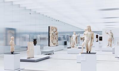 Museum Louvre Lens - Dwarsdoorsnede van de cultuurgeschiedenis