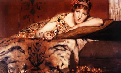 Laurens Alba-Tadema - De kersen, fatale vrouwen