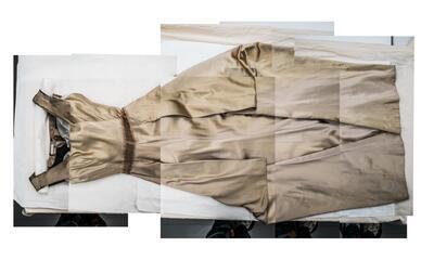 Exploding Fashion - In elkaar gepast beeld van de Charles James-jurk
