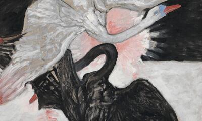 Hilma af Klint, The Swan, The SUW Series, Group IX, No.2, 1914, oil on canvas, HaK 150. 