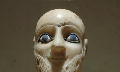 Intendant Ebih-Il, gevonden in de tempel van Ishtar te Mari, Archaïsche Dynastieën (ca. 2400 v.Chr.)