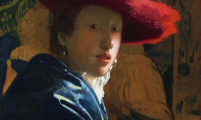 Johannes Vermeer, Meisje met rode hoed,   ca. 1669, National Gallery of Art, Washington, D.C. Krasse koppen