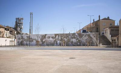 Alexandre Farto aka VHILS, Scratching the Surface project Barreiro, Portugal, 2018