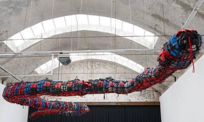 Ai Weiwei, Life Vest Snake (2019)