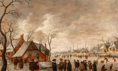 Anthonie Verstraelen, Winterlandschap, 1629, copyright Langdurige bruikleen verzameling Van der Velden-Teurlings, foto Pieter de Vries